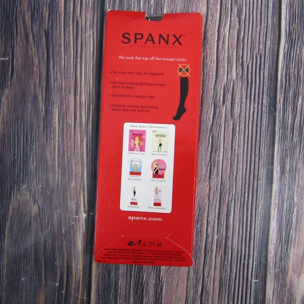 Spanx Topless Legband Free‎ Trouser Socks Bittersweet Brown Regular Calf New